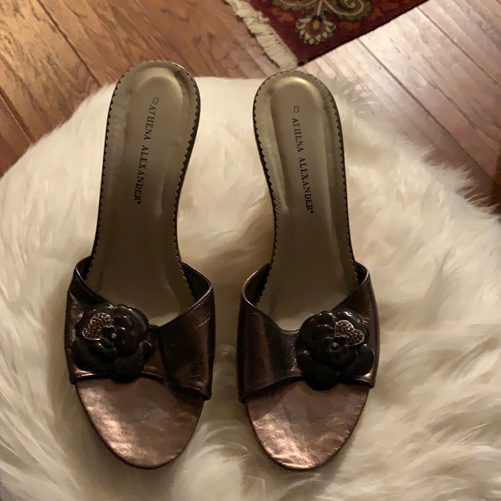 Beautiful Taupe Platform Sandals